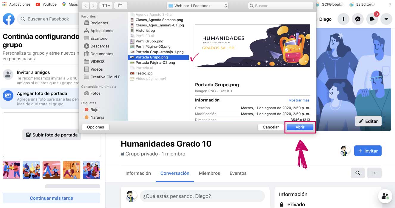 Cómo crear un grupo en Facebook